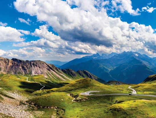 Panoramablick über die Großglockner Hochalpenstrasse